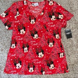 Christmas Scrub Top